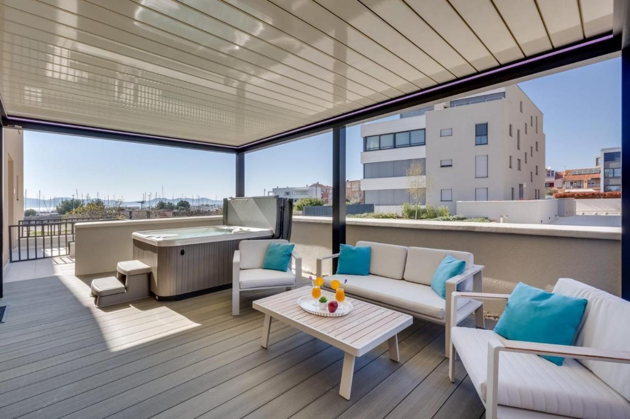 Shell Luxury Residences With Pool And Whirlpool Zadar Eksteriør billede